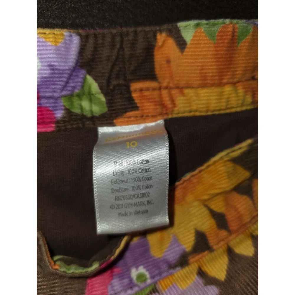 Gymboree sunflower smiles top size 8 skort size 10 outfit